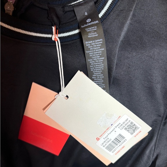 Lululemon•RARE Face Forward Dress *lululemon x Roksanda•Black True Navy•BNWT• 4 - Picture 12 of 16